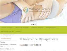 Tablet Screenshot of massage-fochler.at
